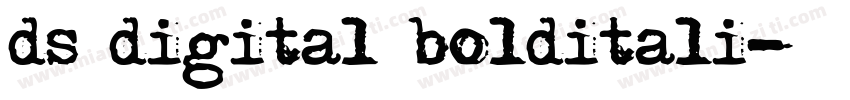 ds digital bolditali字体转换
